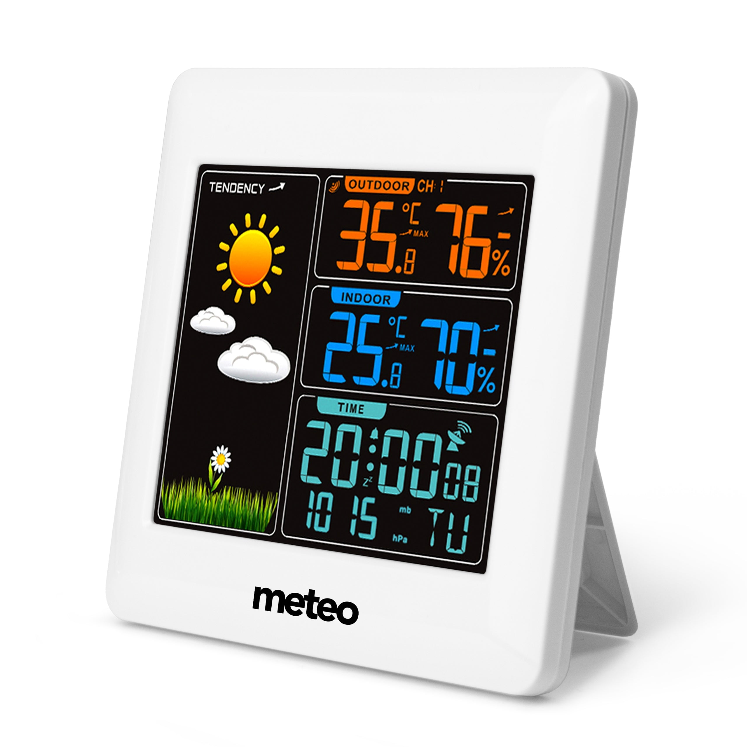 Weather station with DCF Meteo SP93 weather sensor Brand Meteo