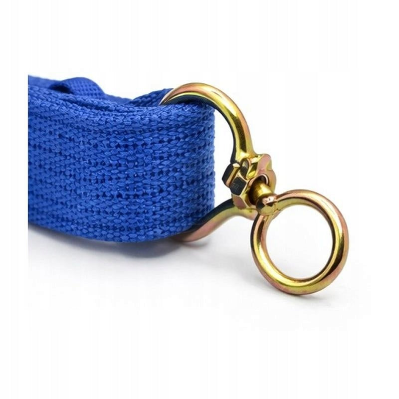 Webbing Collar For Dog Width 4 cm Color Blue Metal Fittings Manufacturer code Obroża Parciana