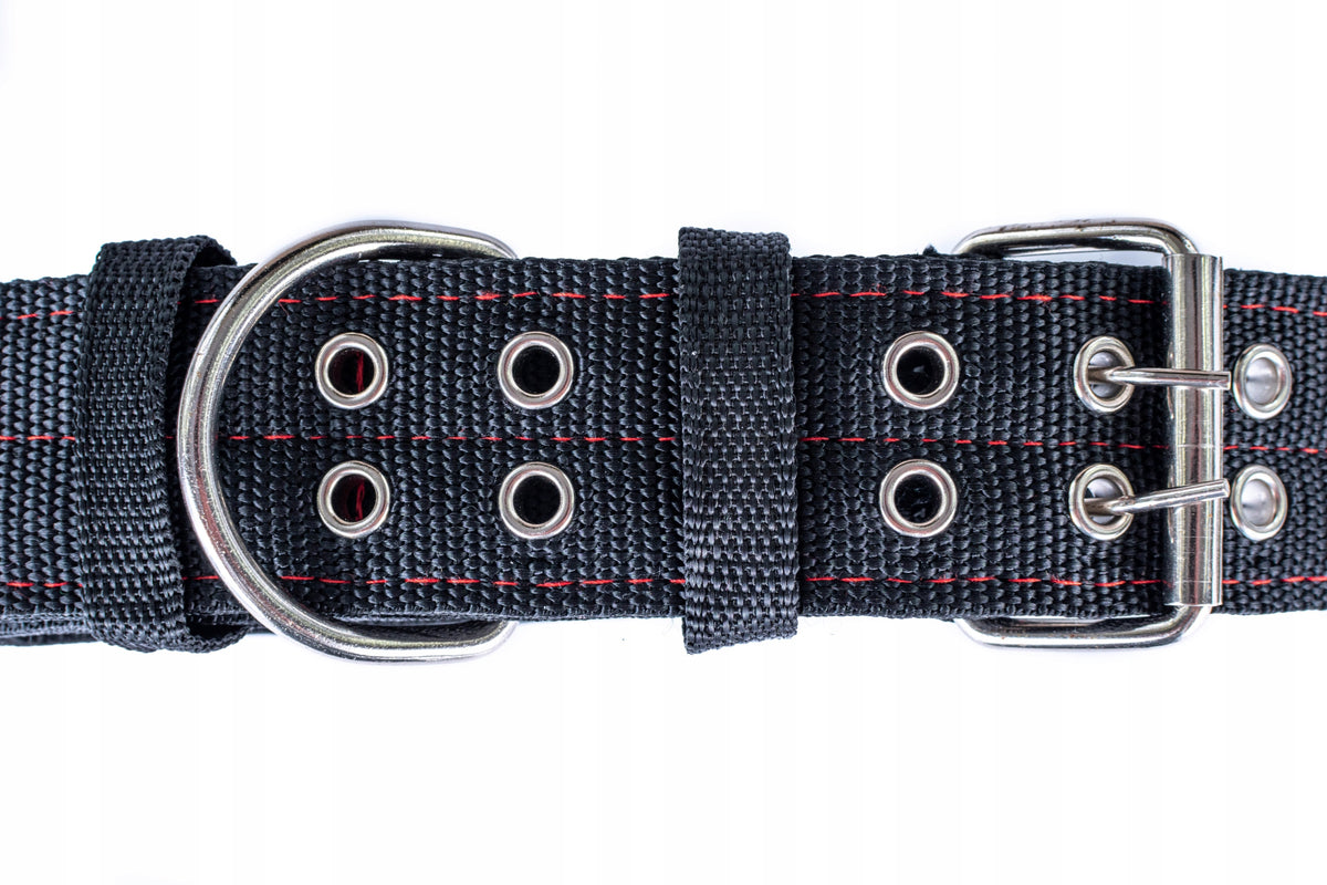 Webbing Collar For Large Dogs Thick Adjustable Resistant Durable XL Manufacturer code Parciana Obroża Rozmiar XL Czarna