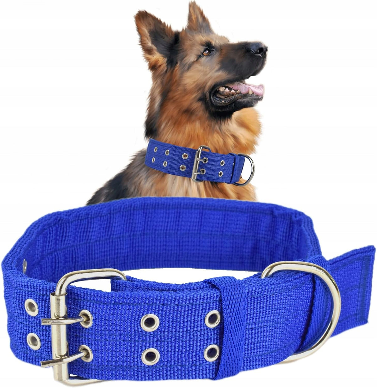 Webbing Collar For Large Dogs Thick Adjustable Resistant Durable XXL