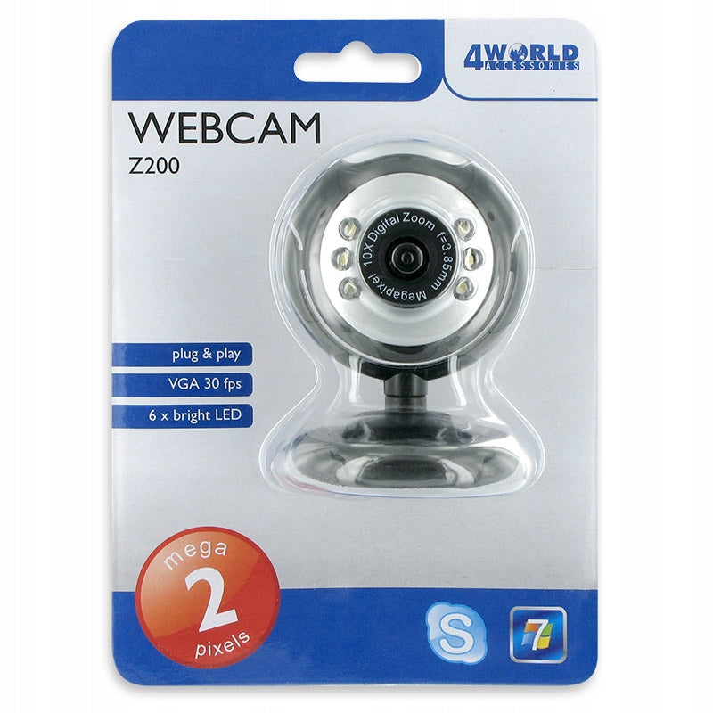 Webcam 4World Easy WebCam Z200 USB 2Mpix without microphone Brand 4World