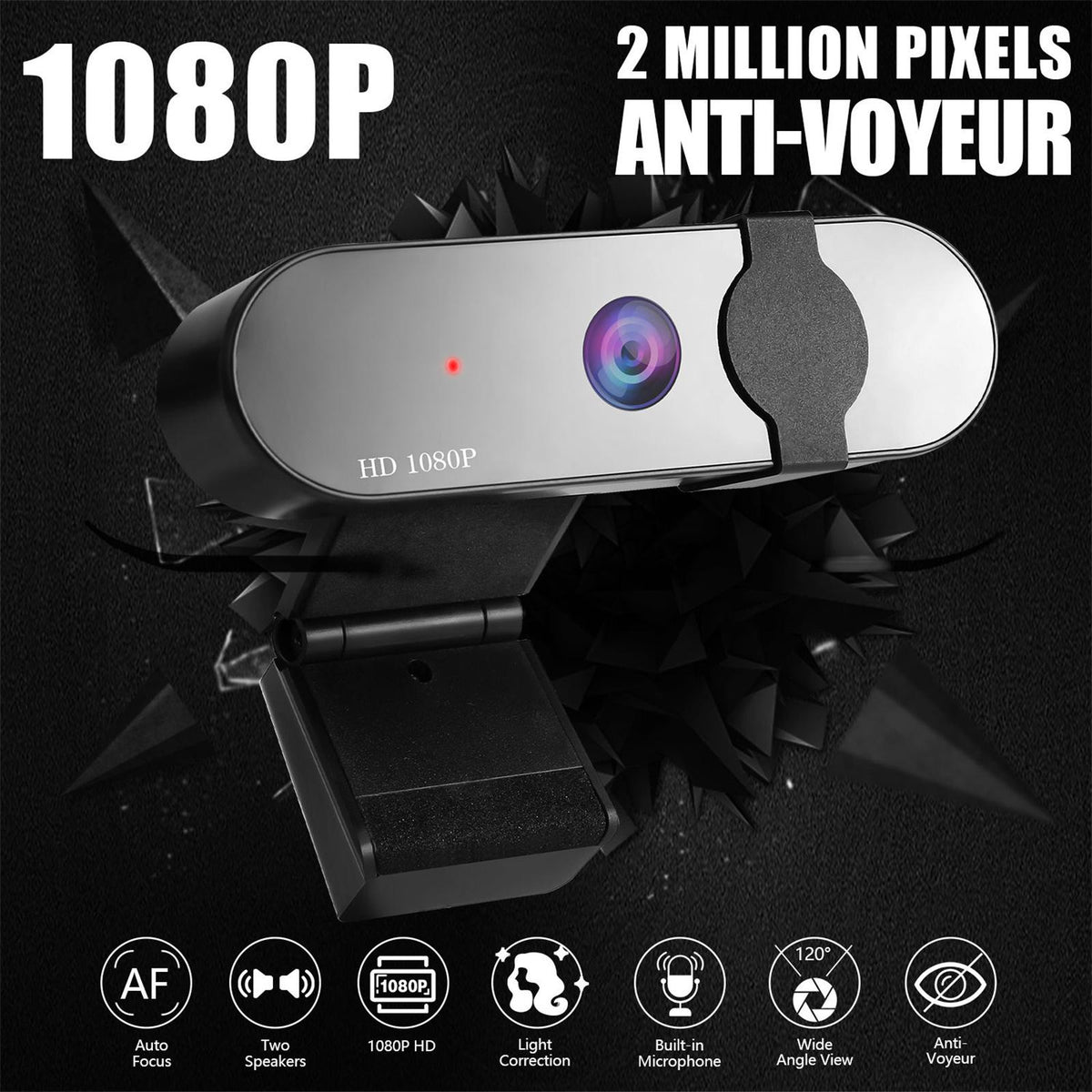 Webcam Computer Camera for PC Laptop Video Calling Recording Livestream 1k Brand no brand