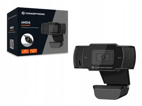 Webcam Conceptronic Webcam USB 720P 30Hz Model AMDIS03B
