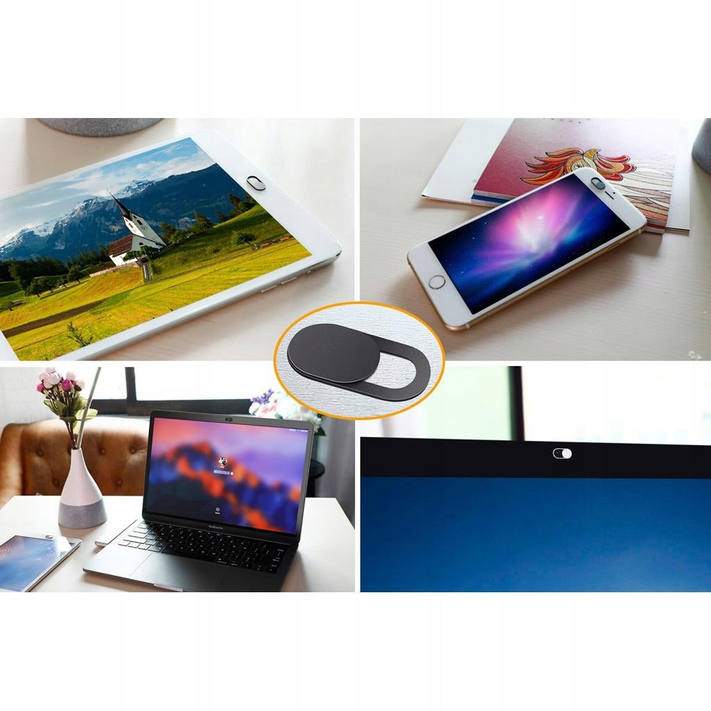 Webcam Cover Camera Sticker for iPhone,Samsung,Laptop,Tablet T1 Black Packaging status original