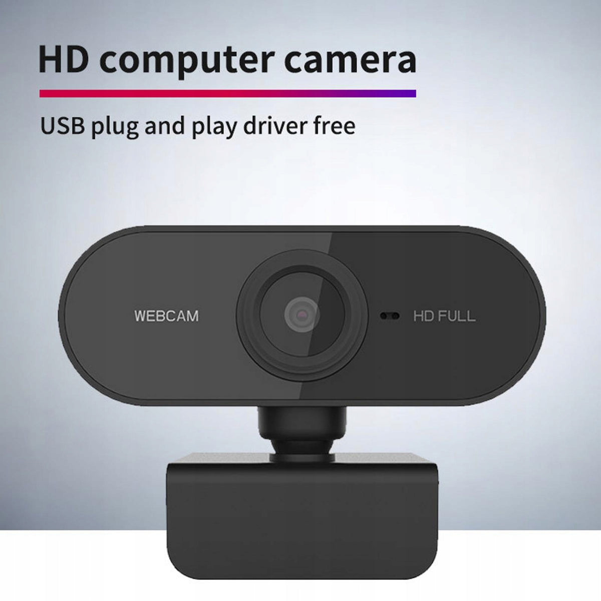 Webcam Multifunctional Base Clip Durable Widescreen USB Computer Camera for