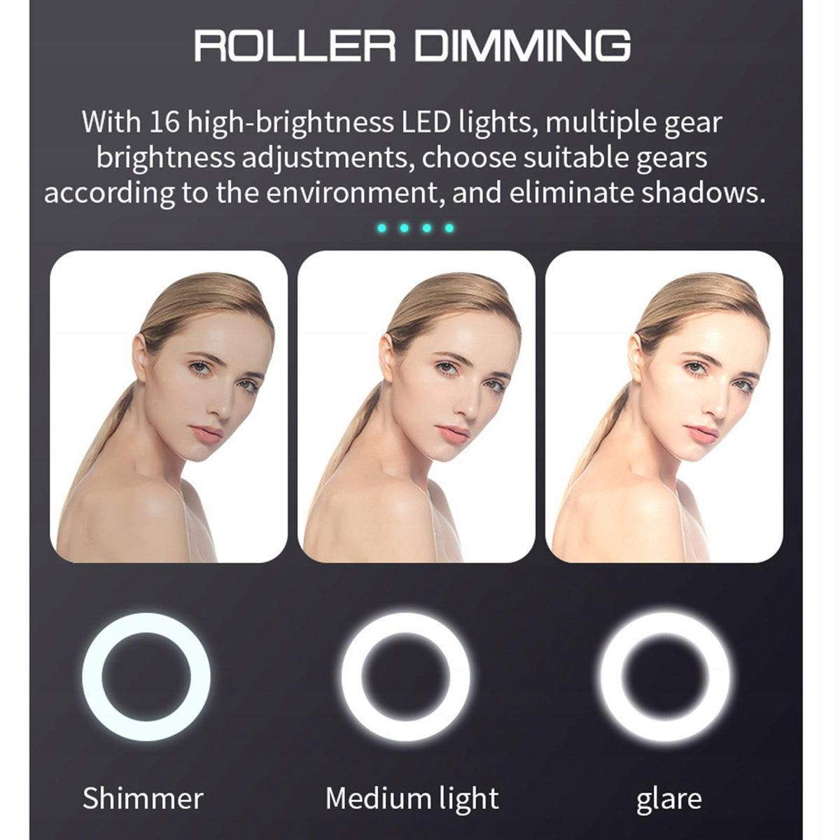 Webcam with Microphone Ring Light HD Web Cam for 2k Fixed Focus Packaging status original