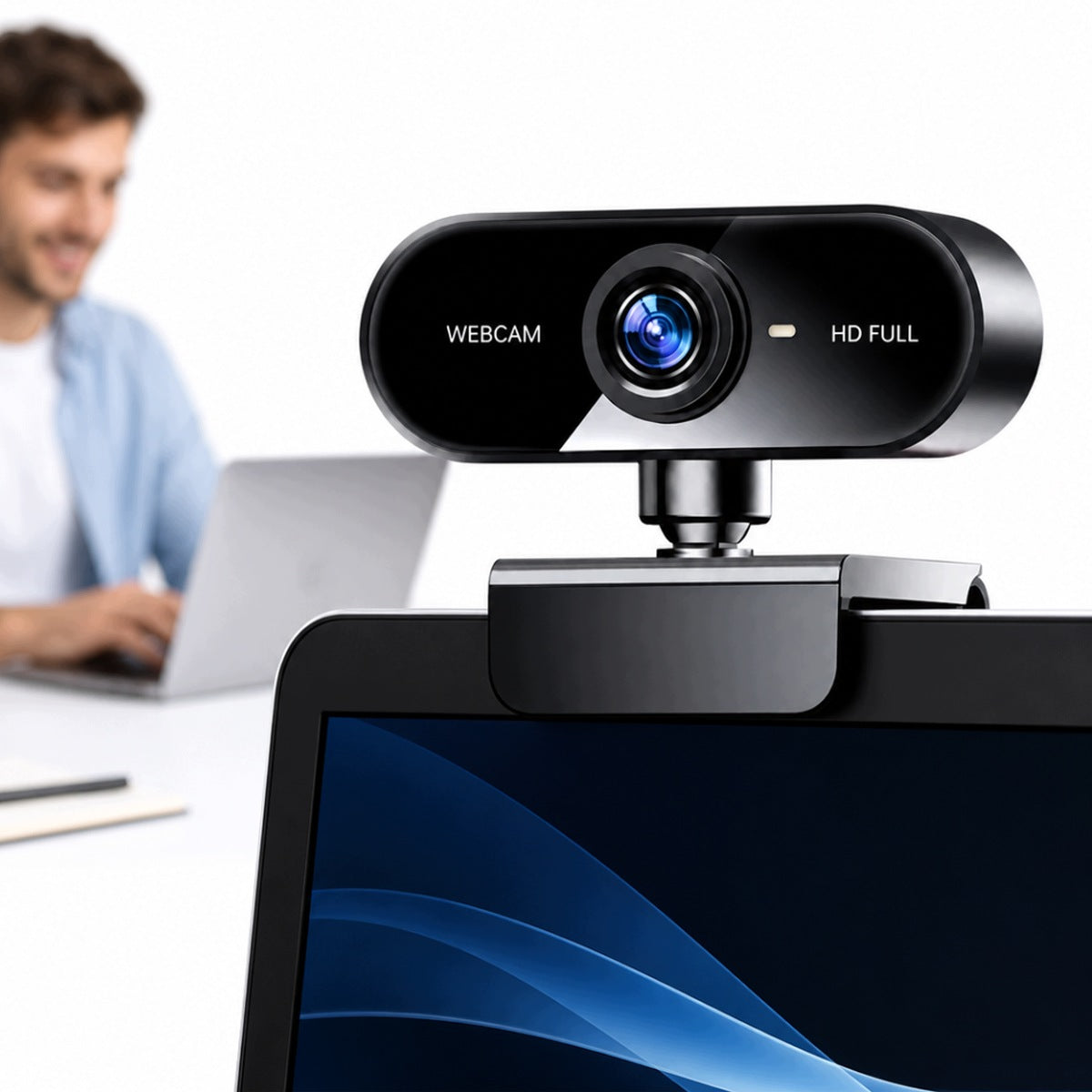 Webcam with Microphone for Computer USB Cap Full HD 1080p