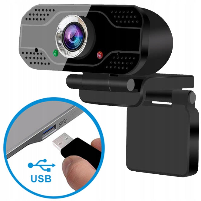 Webcam with microphone for laptop monitor