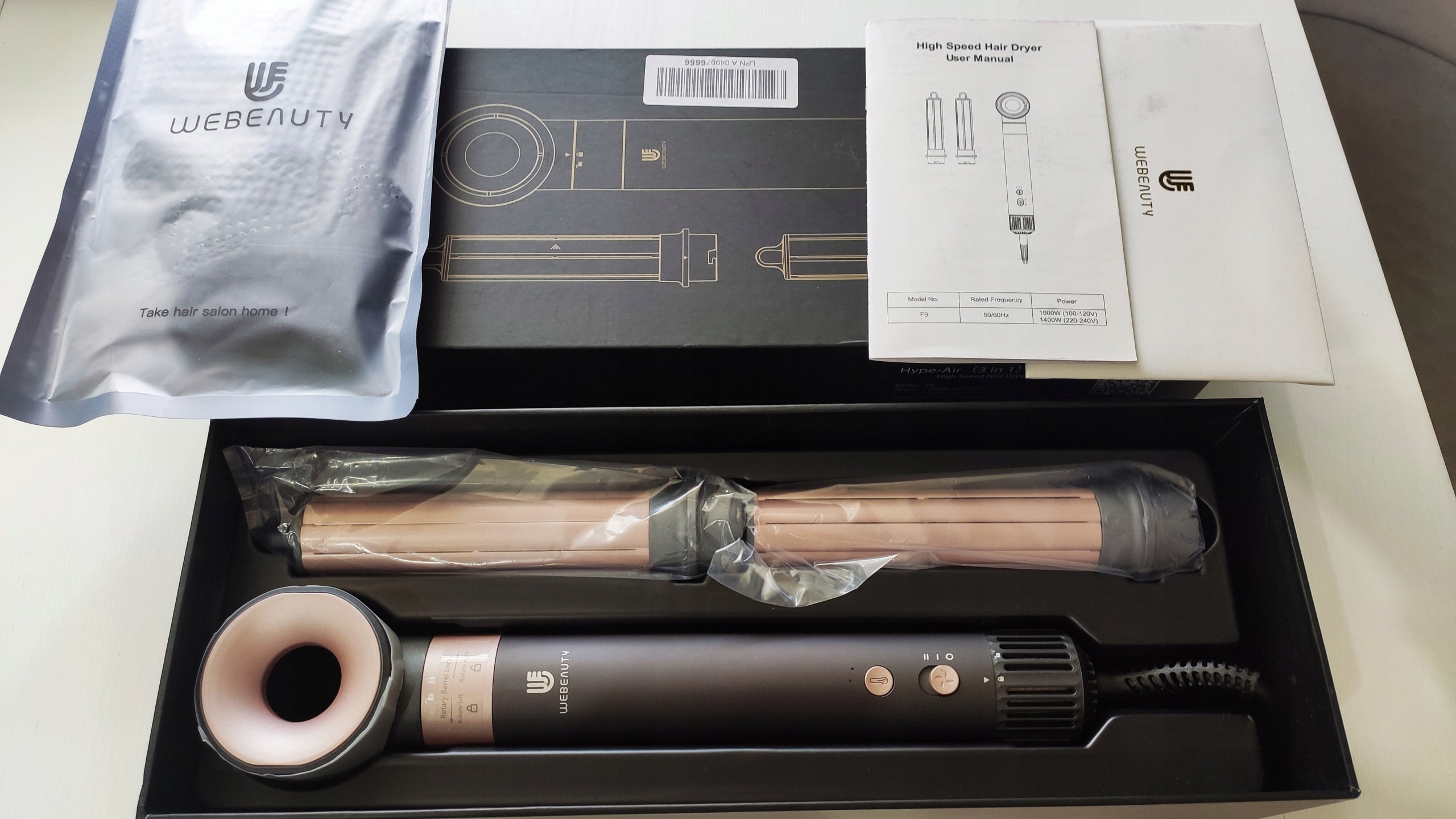 Webeauty Hair Dryer DRYER-CURLER HAIR BRUSH 3IN1 Brand no brand