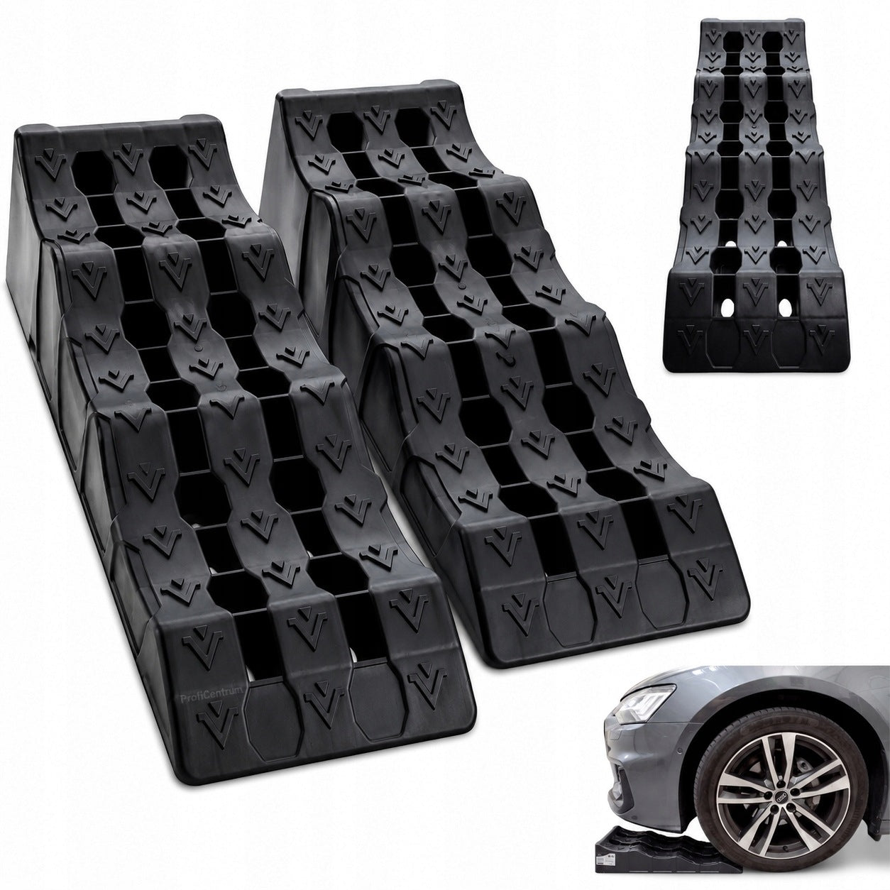 Wedges Overrun Leveling Ramps for Car Trailer Motorhome 5t Set of 2