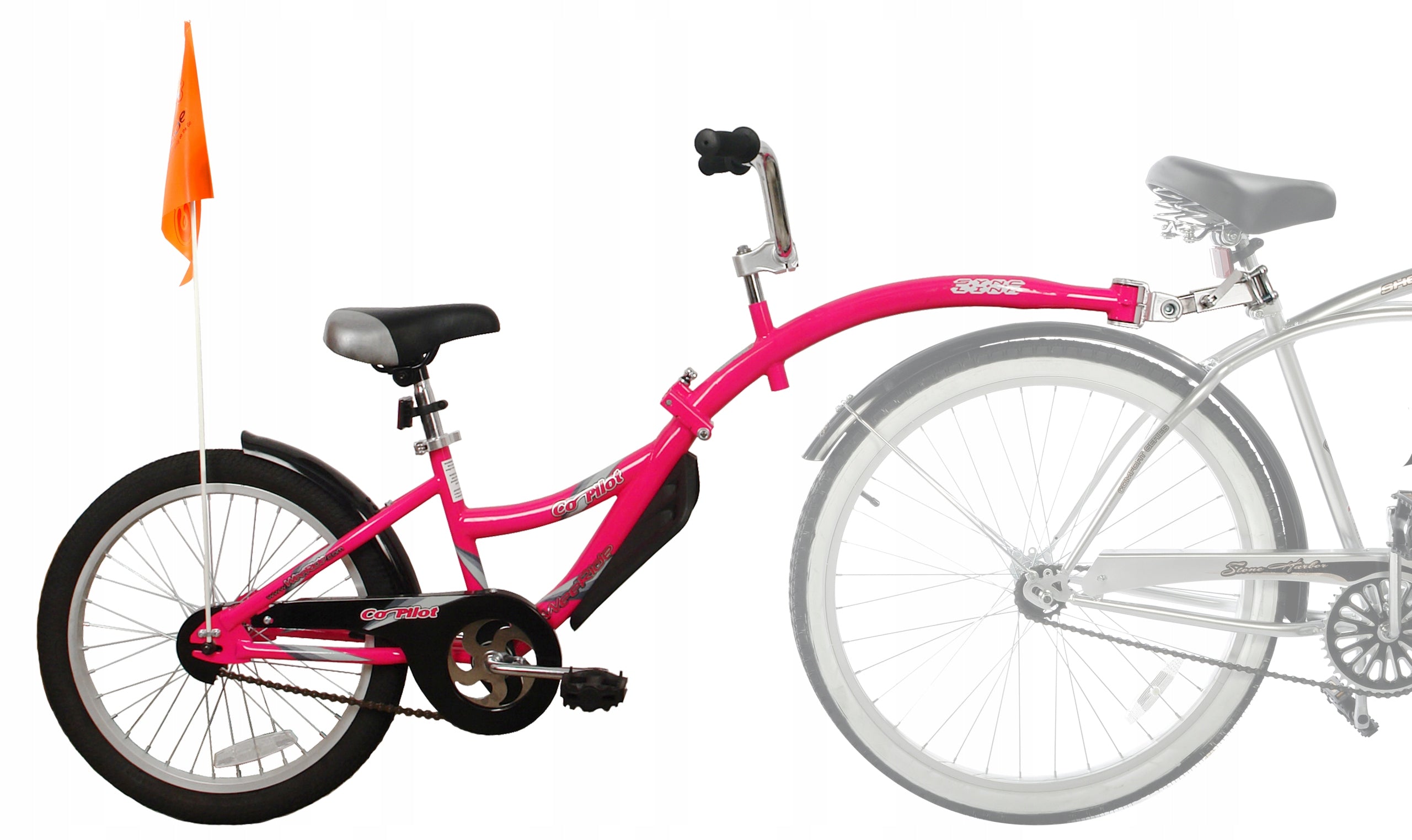 WeeRide Co Pilot bike, trailer, trailer, tow truck, Co-Pilot Color pink