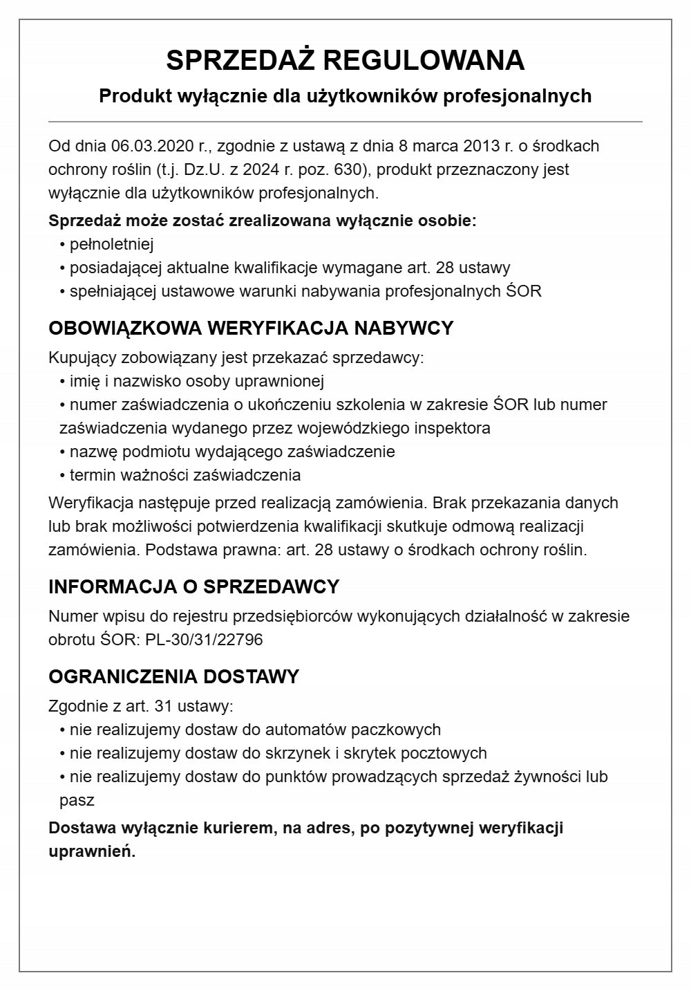 Weed killer Roundup 360 Plus 5l on Certificate Manufacturer code 5411773119649