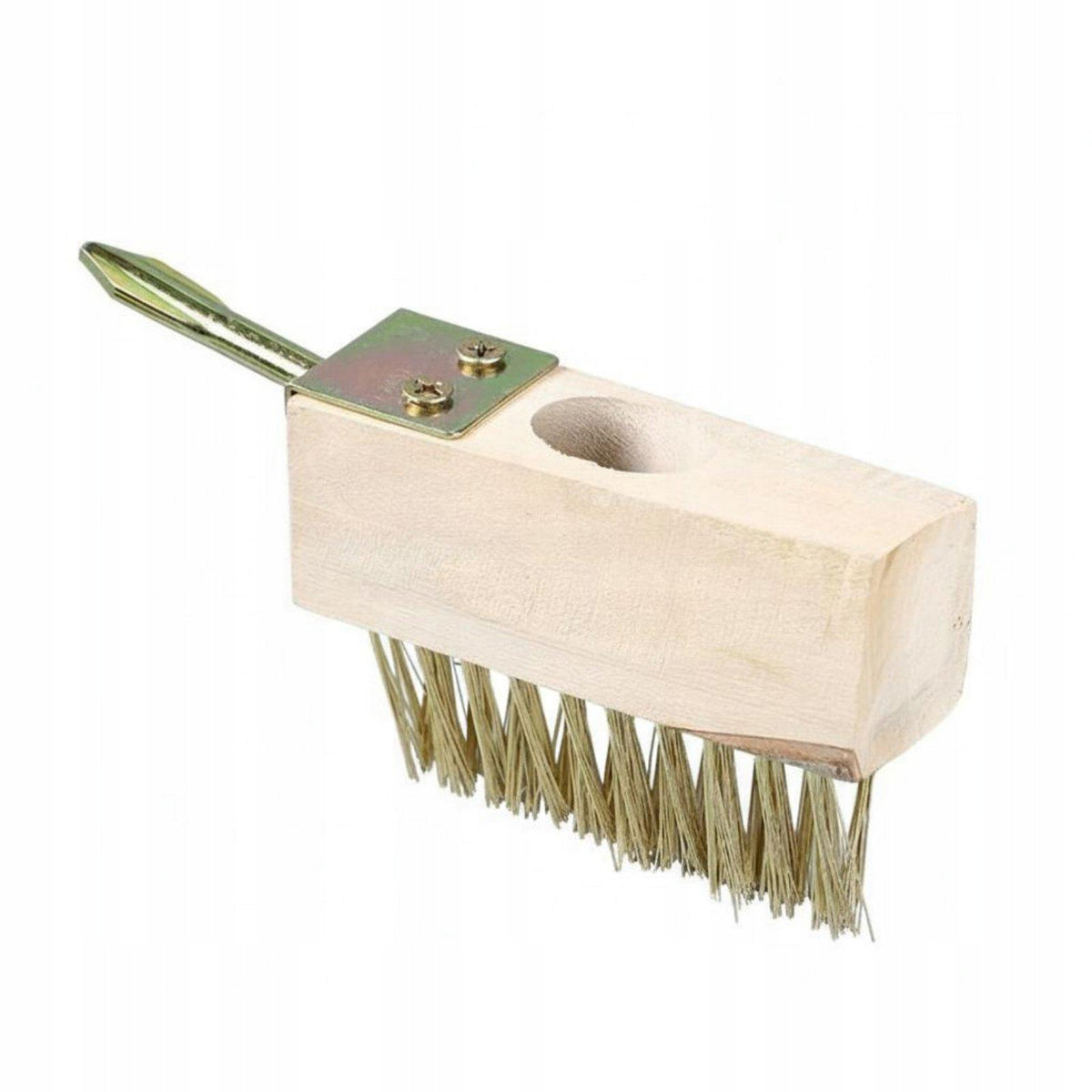Weeding Brush Hard Bristles Long Handle Vegetation Brush Solid a Steel Wire