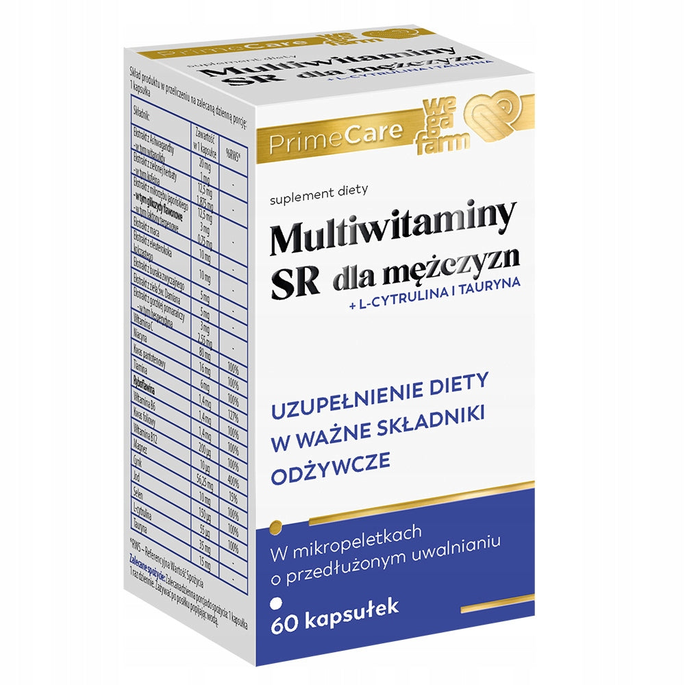 WegaFarm Multivitamins SR for men 60 capsules Expiration date not specified