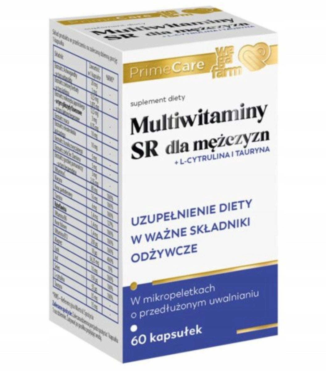 WegaFarm Multivitamins SR for men 60 capsules