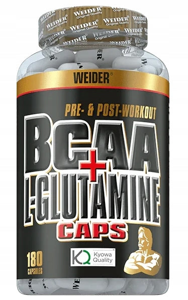 Weider BCAA + GLUTAMINE 180 Capsules L-GLUTAMINE Amino acids REGENERATION