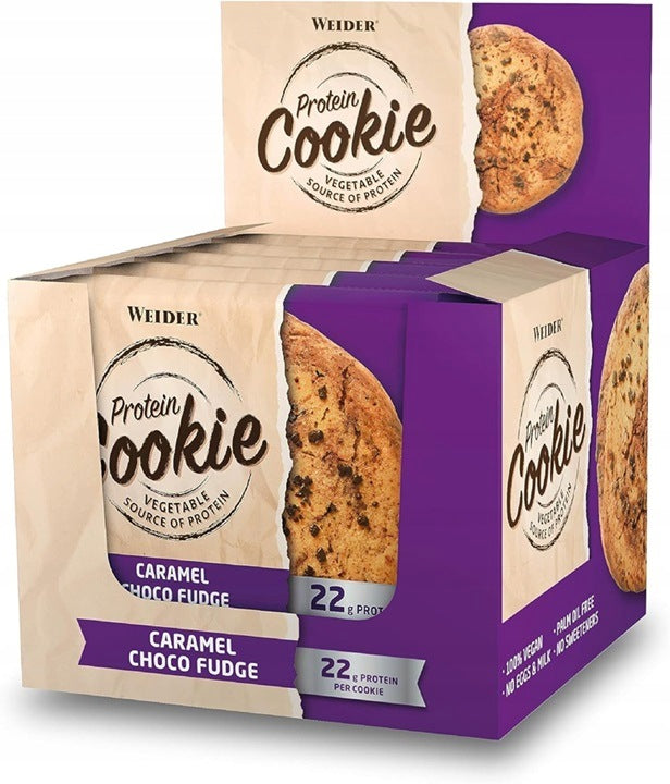 Weider Protein Biscuit Caramel Chocolate Fudge 12 x 90g
