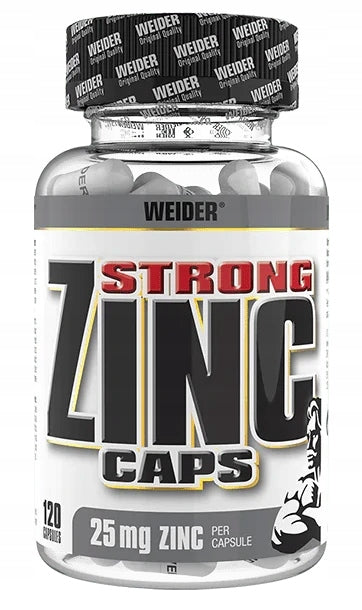 Weider STRONG ZINC 25mg ZINC CITRATE 120 Capsules Organic Zinc