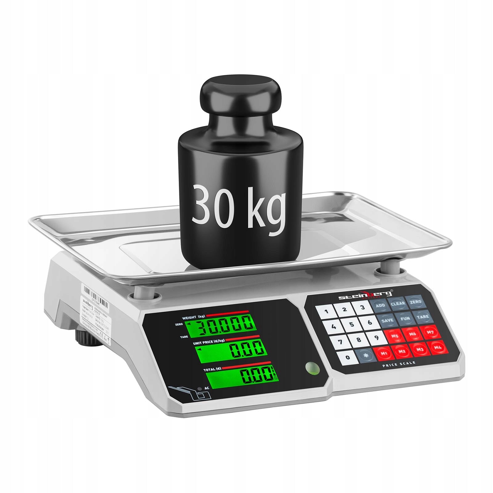 Weight SBS-PW-301CB grocery store 30 kg/1 g with memory Brand Steinberg Systems