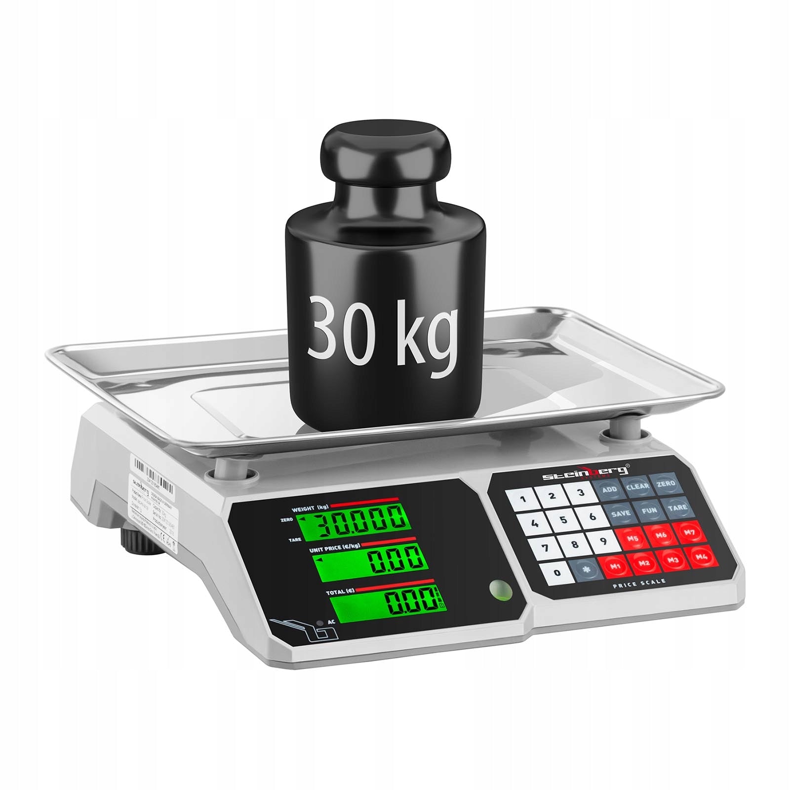 Weight SBS-PW-301CB grocery store 30 kg/1 g with memory Brand Steinberg Systems
