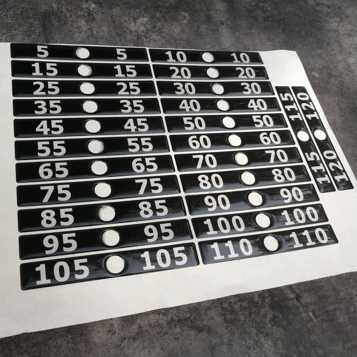 Weight Stack Labels Gym Equipment Weight Stickers Weighted Number Stickers Packaging status original
