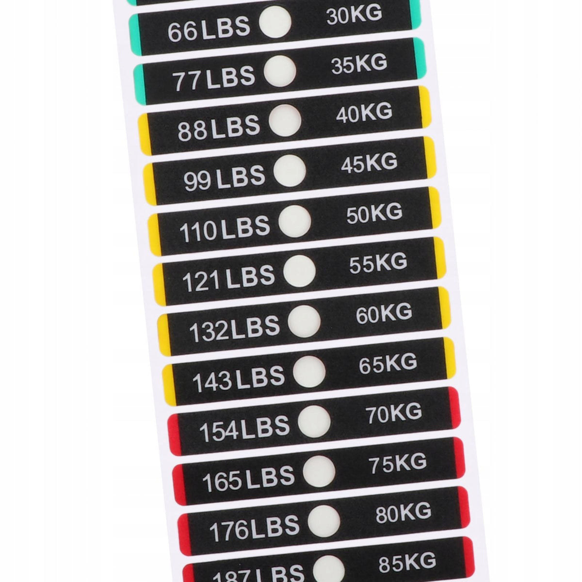 Weight Stack Labels PP Material Fitness Equipment Sticker Set Weighted Packaging status original