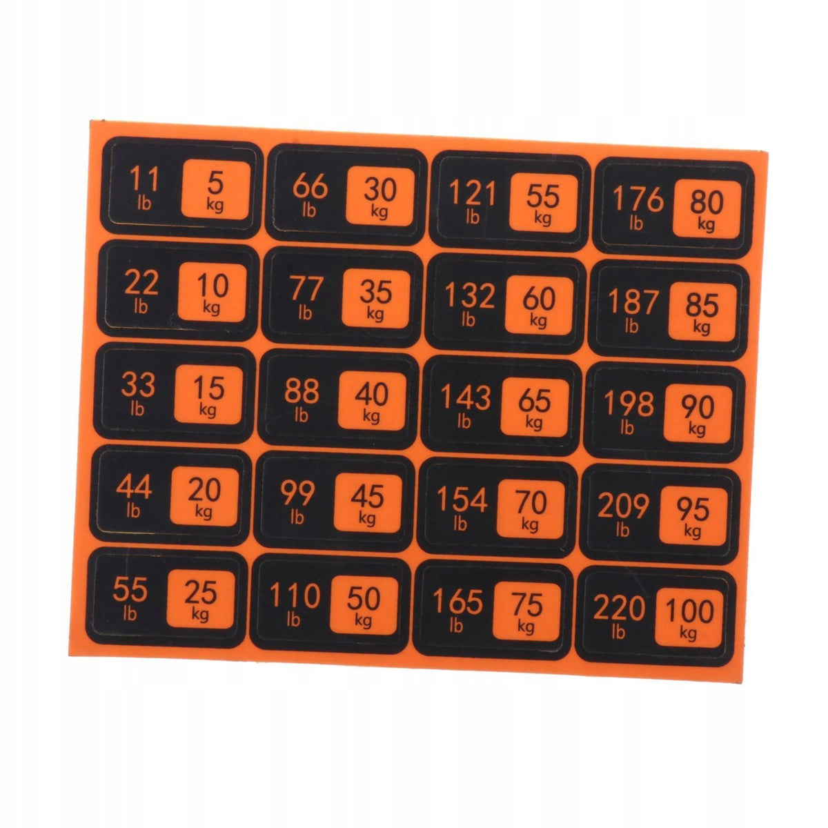 Weight Stack Labels Sheet Gym Equipment Number Stickers Fitness Equipment