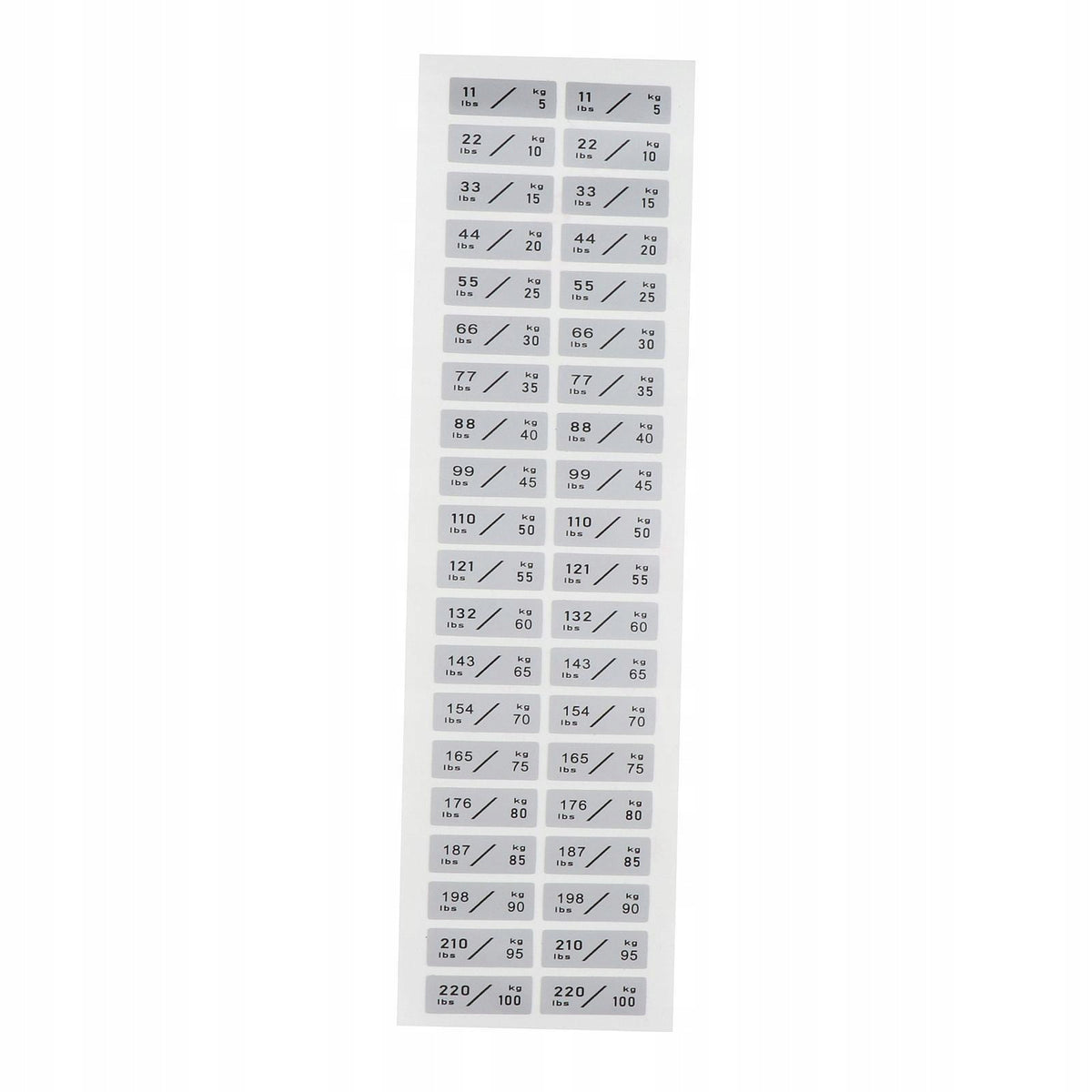 Weight Stack Labels Weight Number Stickers for Indoor Gym Sporting Goods