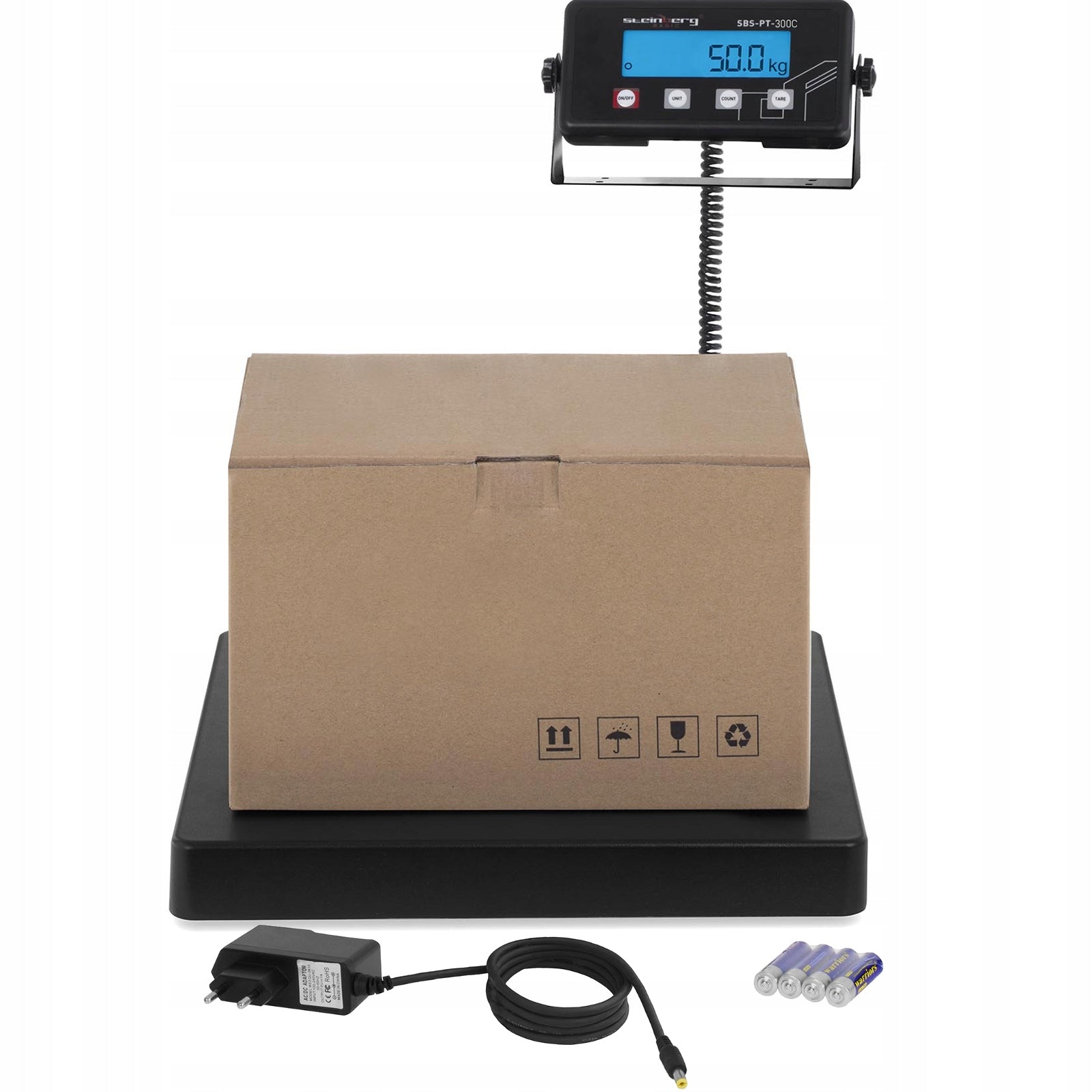 Weight Steinberg Systems industrial parcel postal 300 kg 50 g led