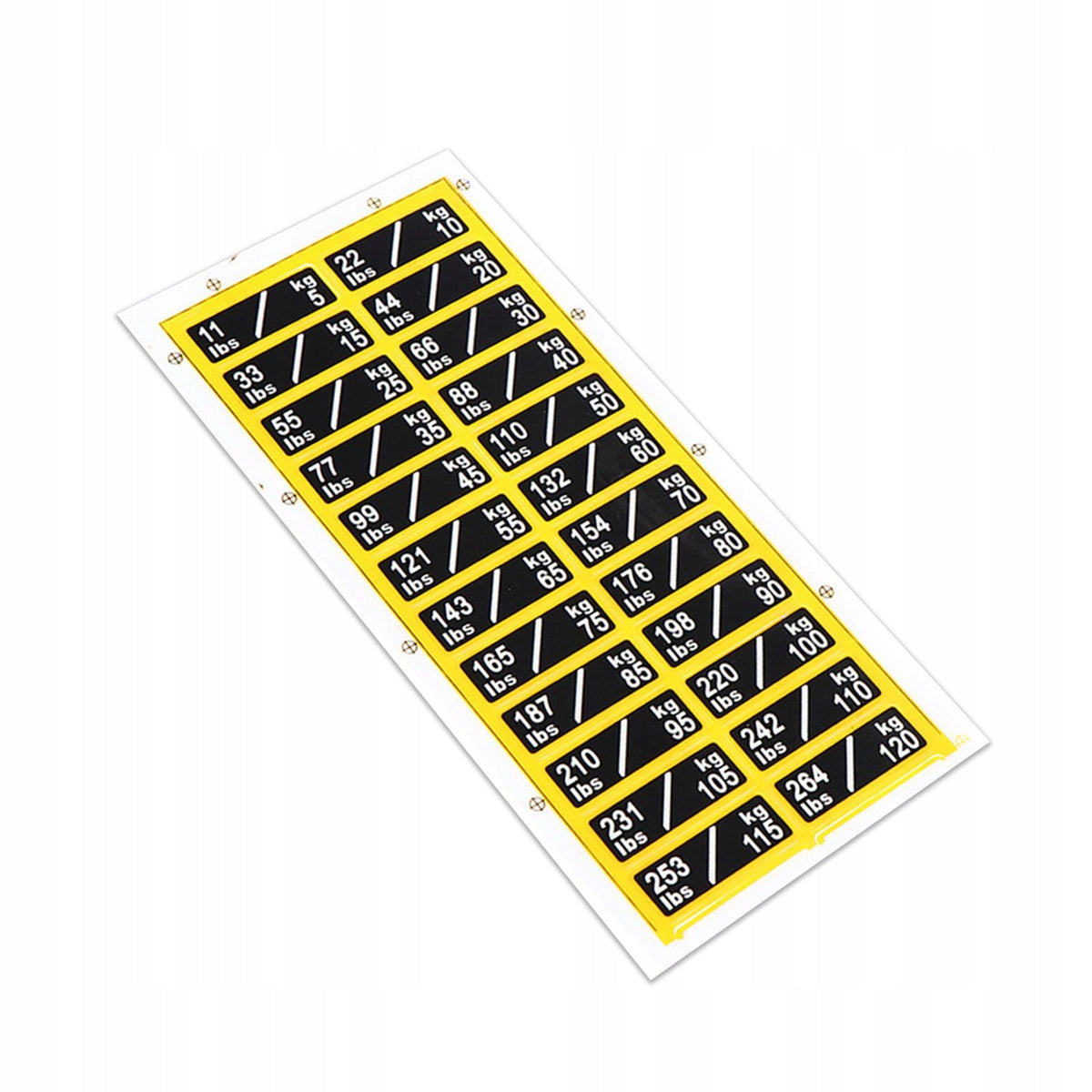 Weight Sticker Labels Machine Attachments 5 kg to 120 kg Power Equipment Color multicolor