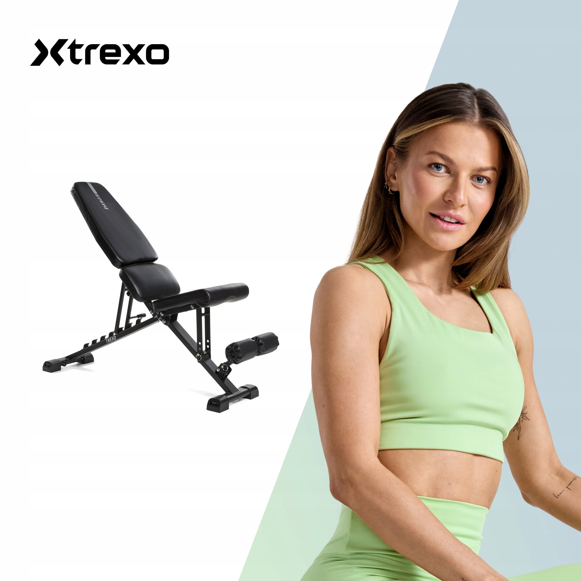 Weight bench XTREXO B200 / adjustable / foldable / multifunctional 150kg Manufacturer code B200