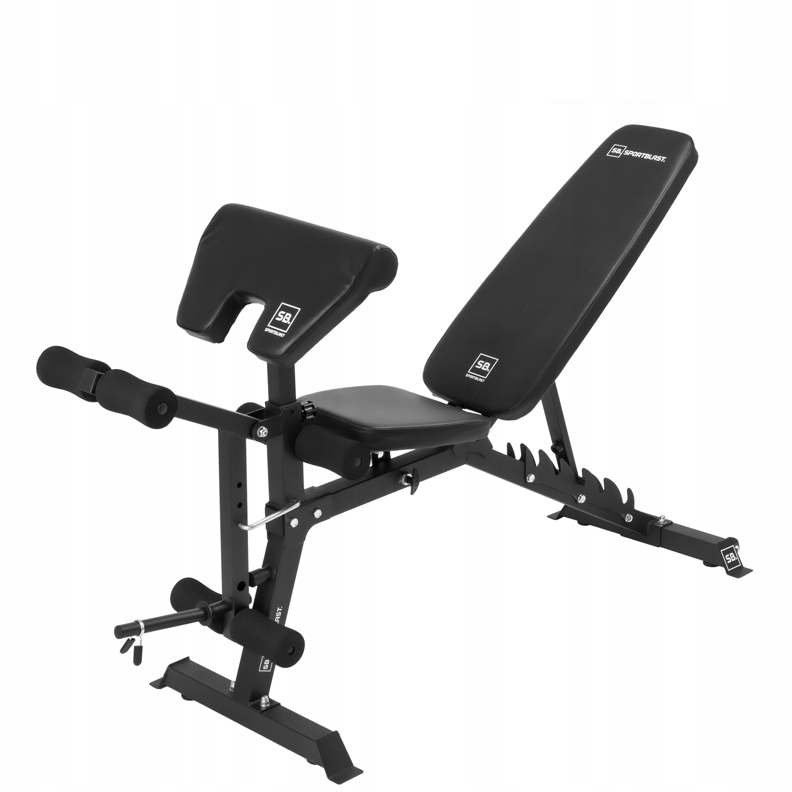 Weight bench adjustable flat bevel top prayer book leg press SB-RO Brand SPORT BLAST
