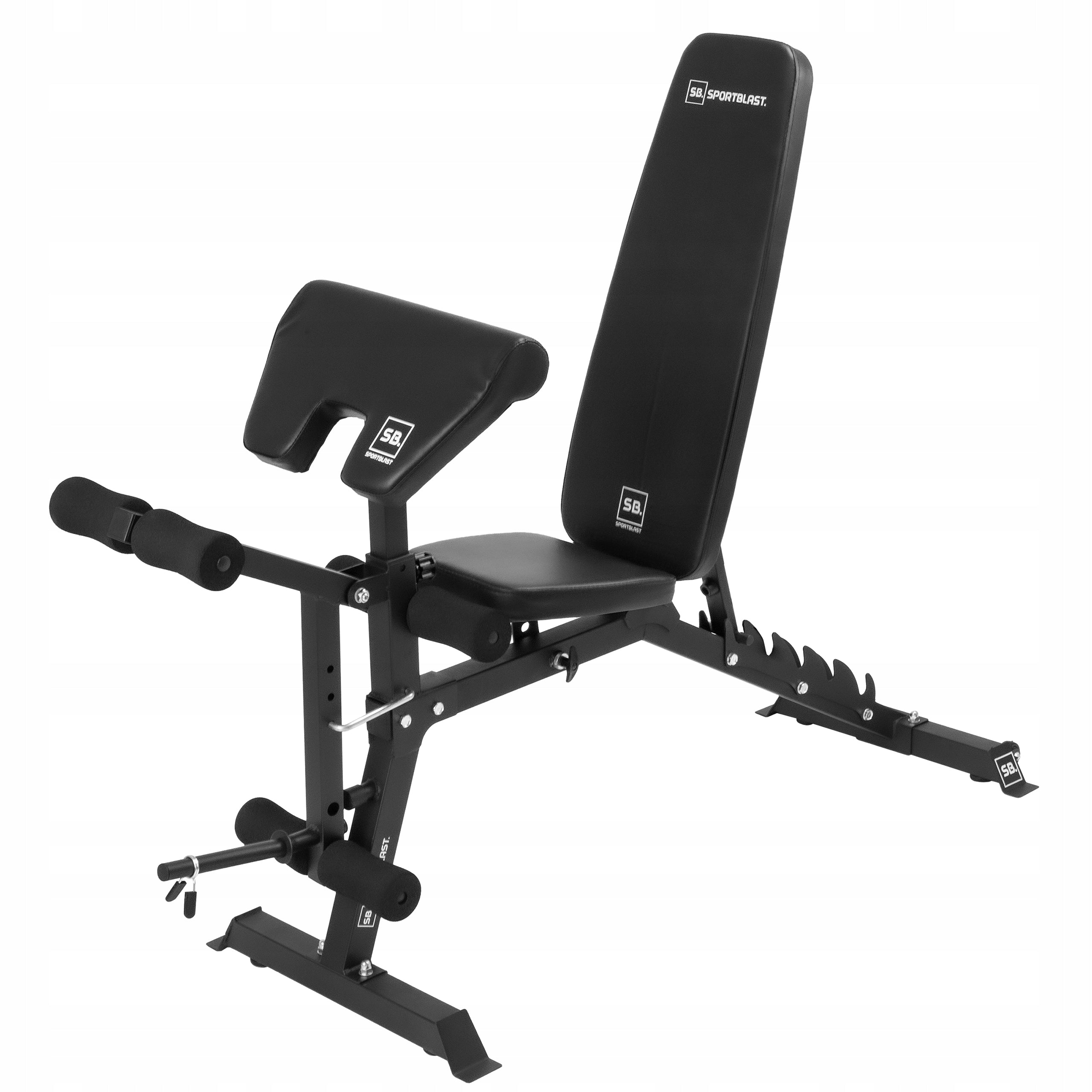 Weight bench adjustable flat bevel top prayer book leg press SB-RO