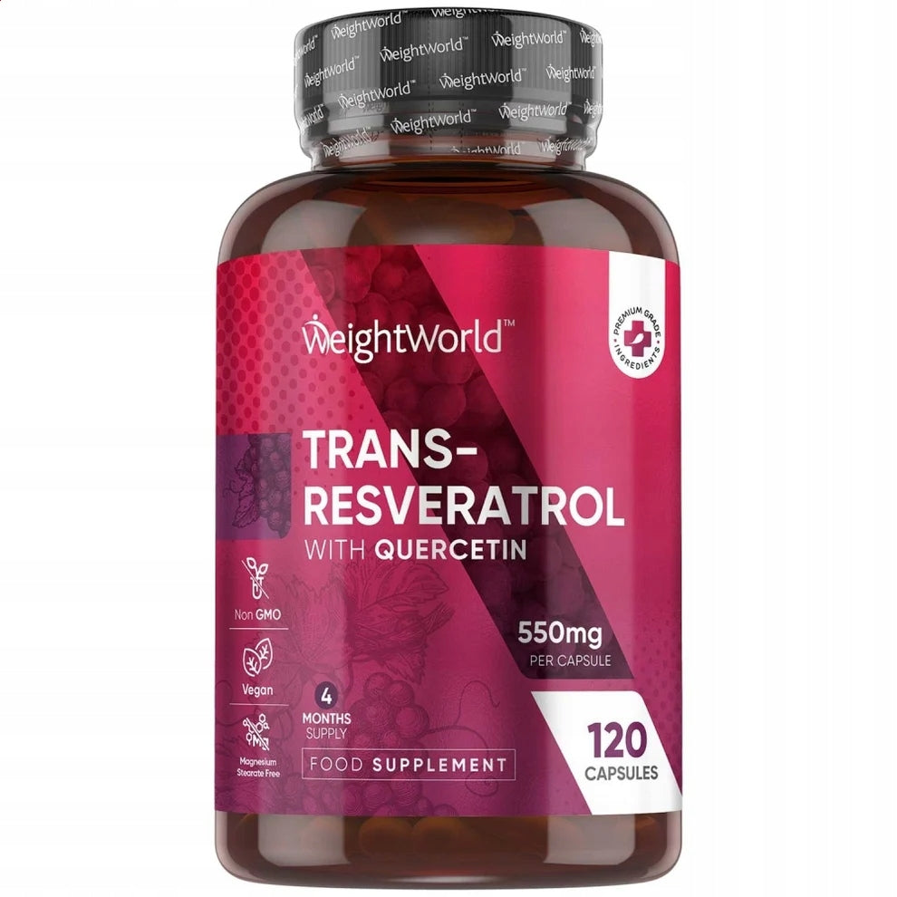WeightWorld Trans Resveratrol with Quercetin 550 mg 120 capsules