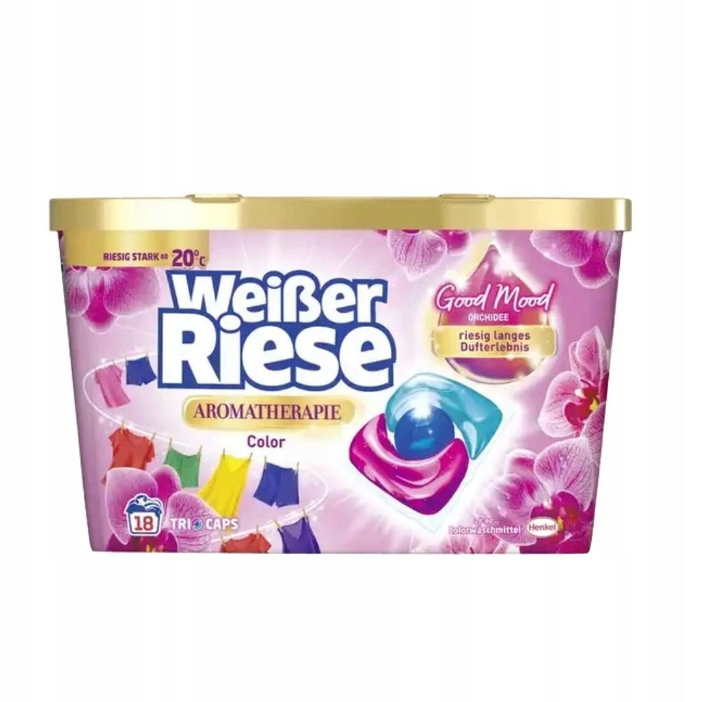 Weisser Riese Aromatherapie Color Washing Capsules 18pcs per pack.
