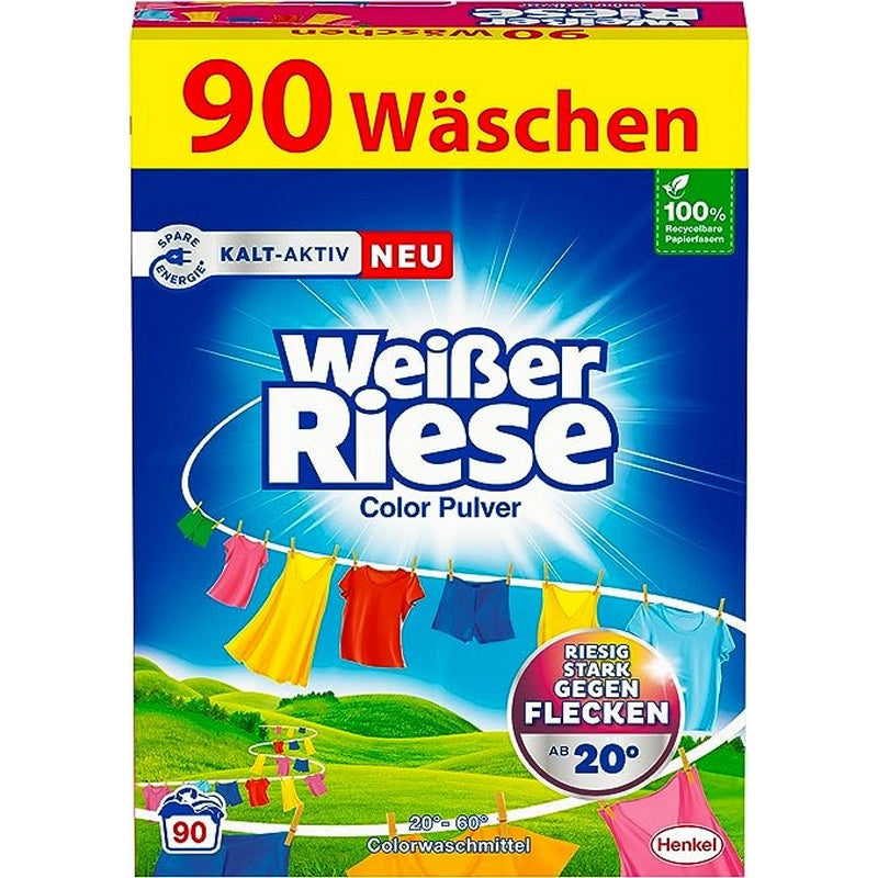 Weisser Riese Color Pulver Washing Powder 90 Washes 4,5 kg DE Packaging status original