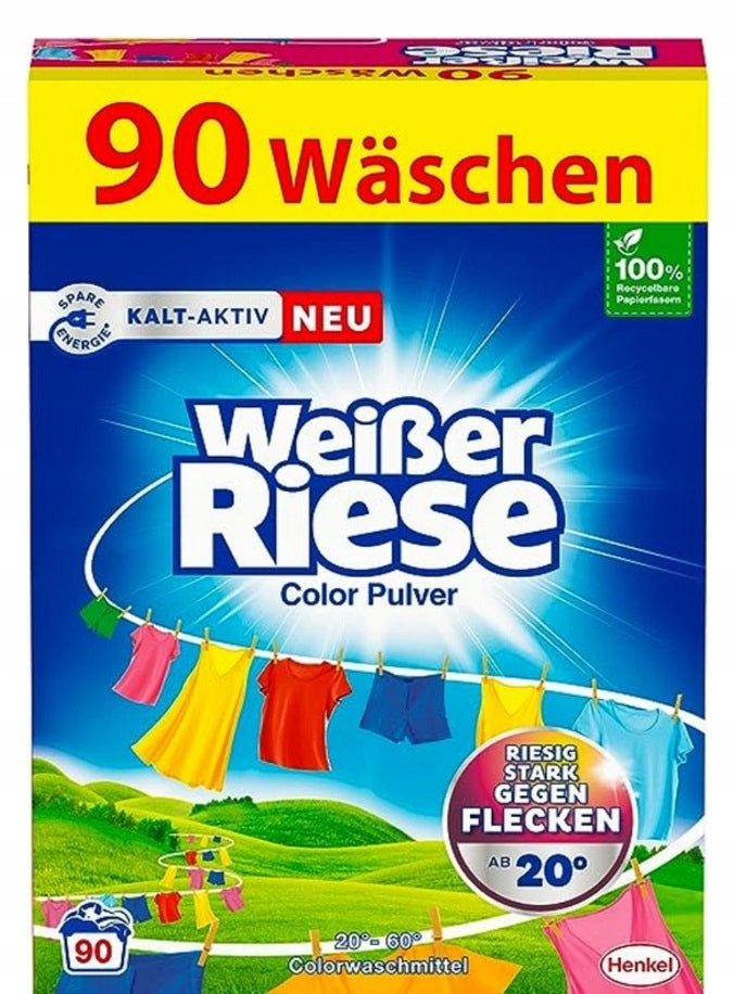 Weisser Riese Color Washing Powder 4,5 kg 90 Washes German DE