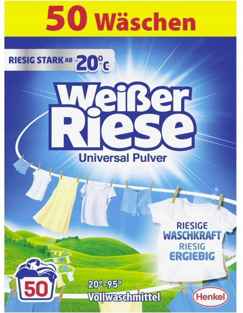 Weisser Riese Universal washing powder 50p 2,5kg Manufacturer code Proszek Weisser Riese Universal 50 prań DE