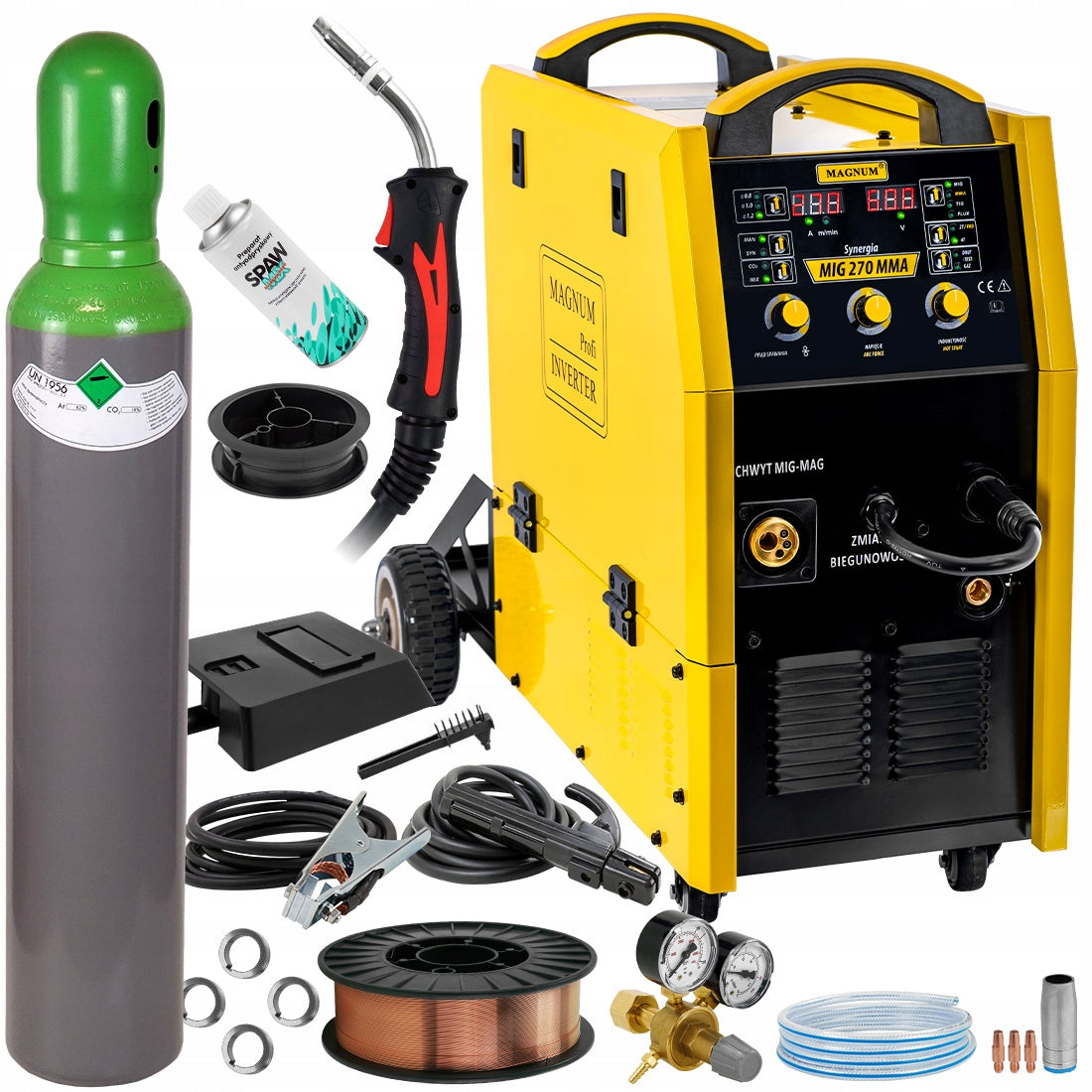 Welder MIGOMAT MAGNUM 270 MIG MAG MMA 400V Synergy 4x4