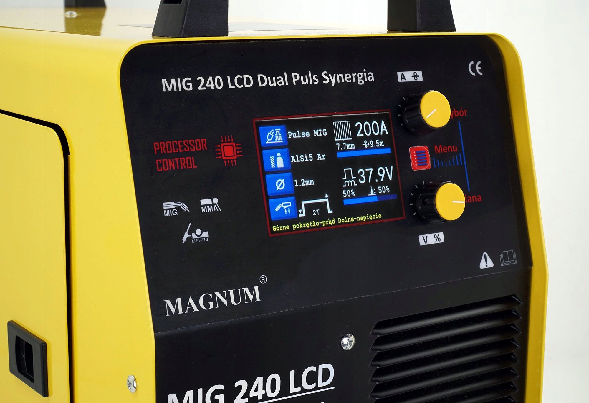 Welder MIGOMAT MAGNUM MIG 240 Dual Pulse LCD Syn Brand Magnum