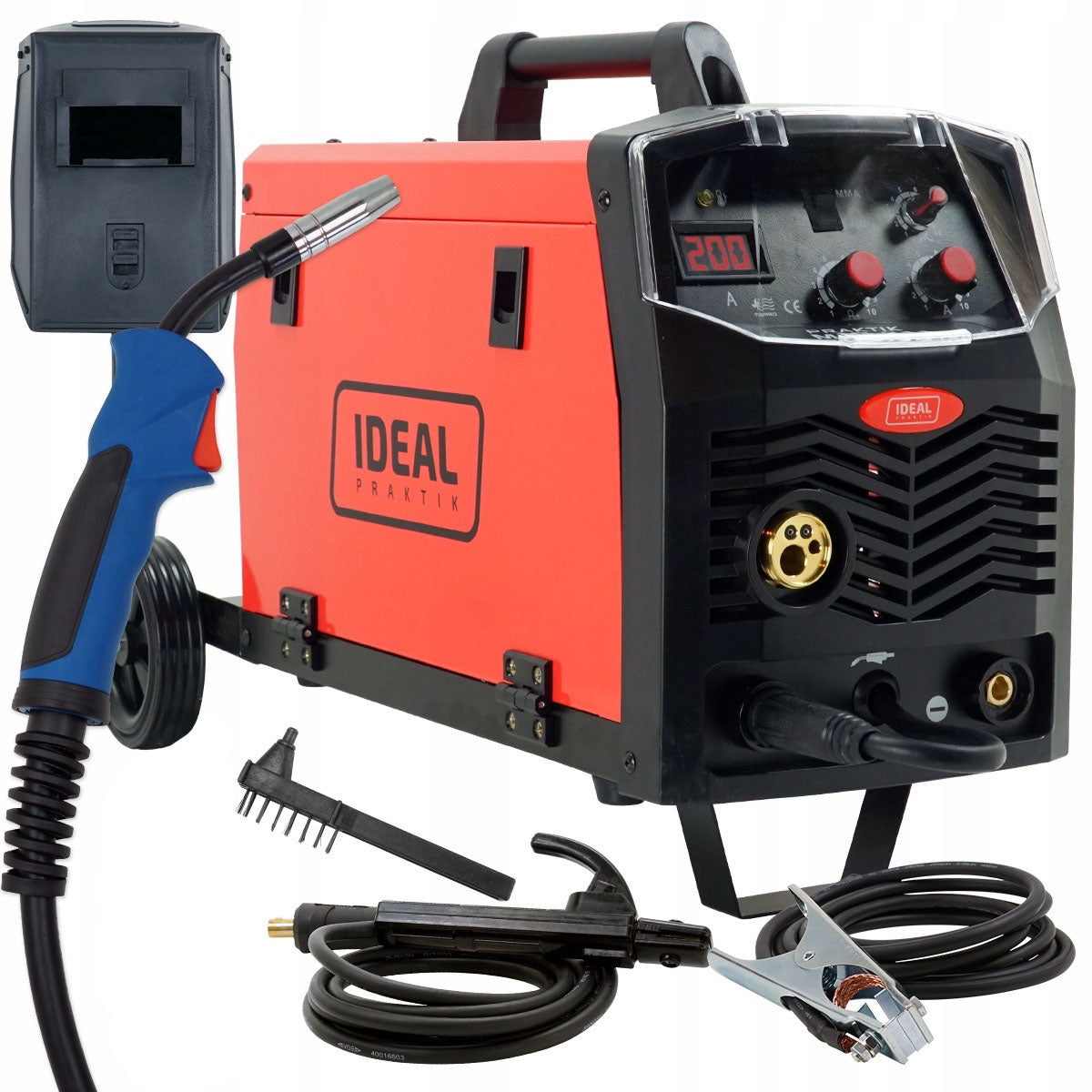 Welder MIGOMAT MIG 200A MMA IGBT EURO IDEAL PRAKTIK 211 230V inductance