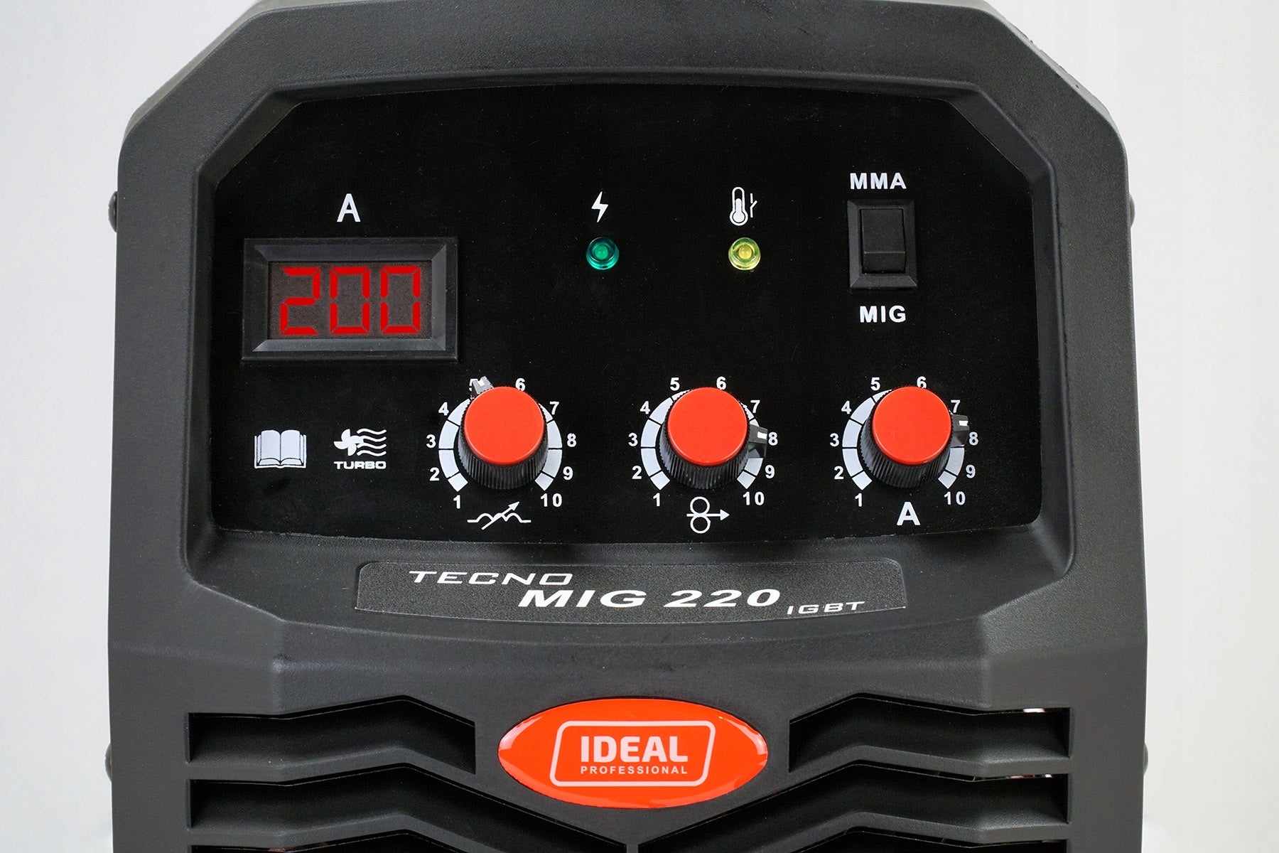Welder MIGOMAT MIG 220A MMA MAG IGBT FLUX set Model IDEAL TECNOMIG 220 NEW
