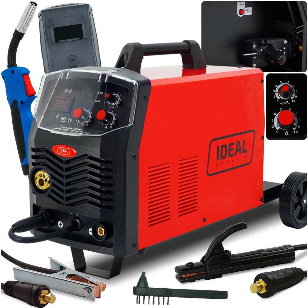 Welder MIGOMAT MIG MAG MMA 200A 230v IDEAL PRAKTIK CHASSIS HANDLE EURO