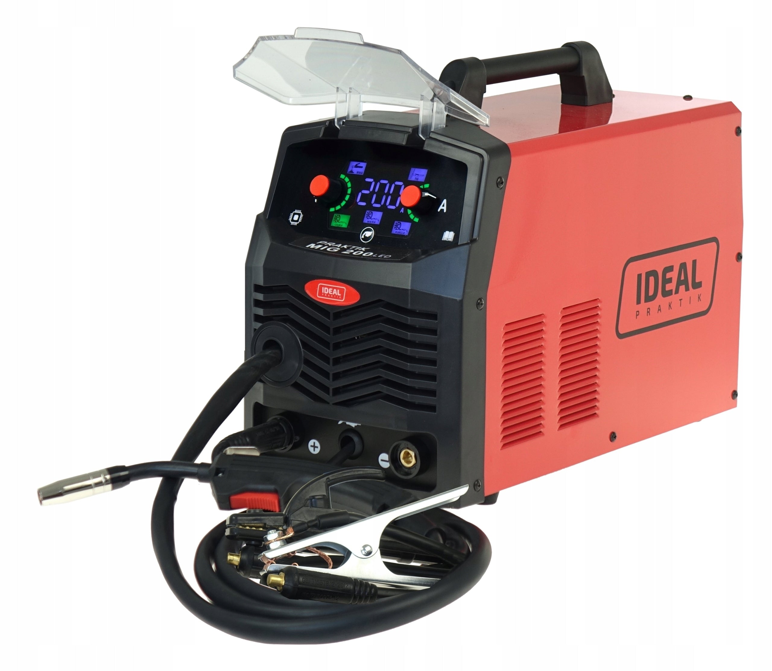 Welder MIGOMAT MIGMMATIG PRAKTIK MIG 200 SYNERGY LED IDEAL CYLINDER SET Manufacturer code PMIG211SLED #ZESTAW1AK