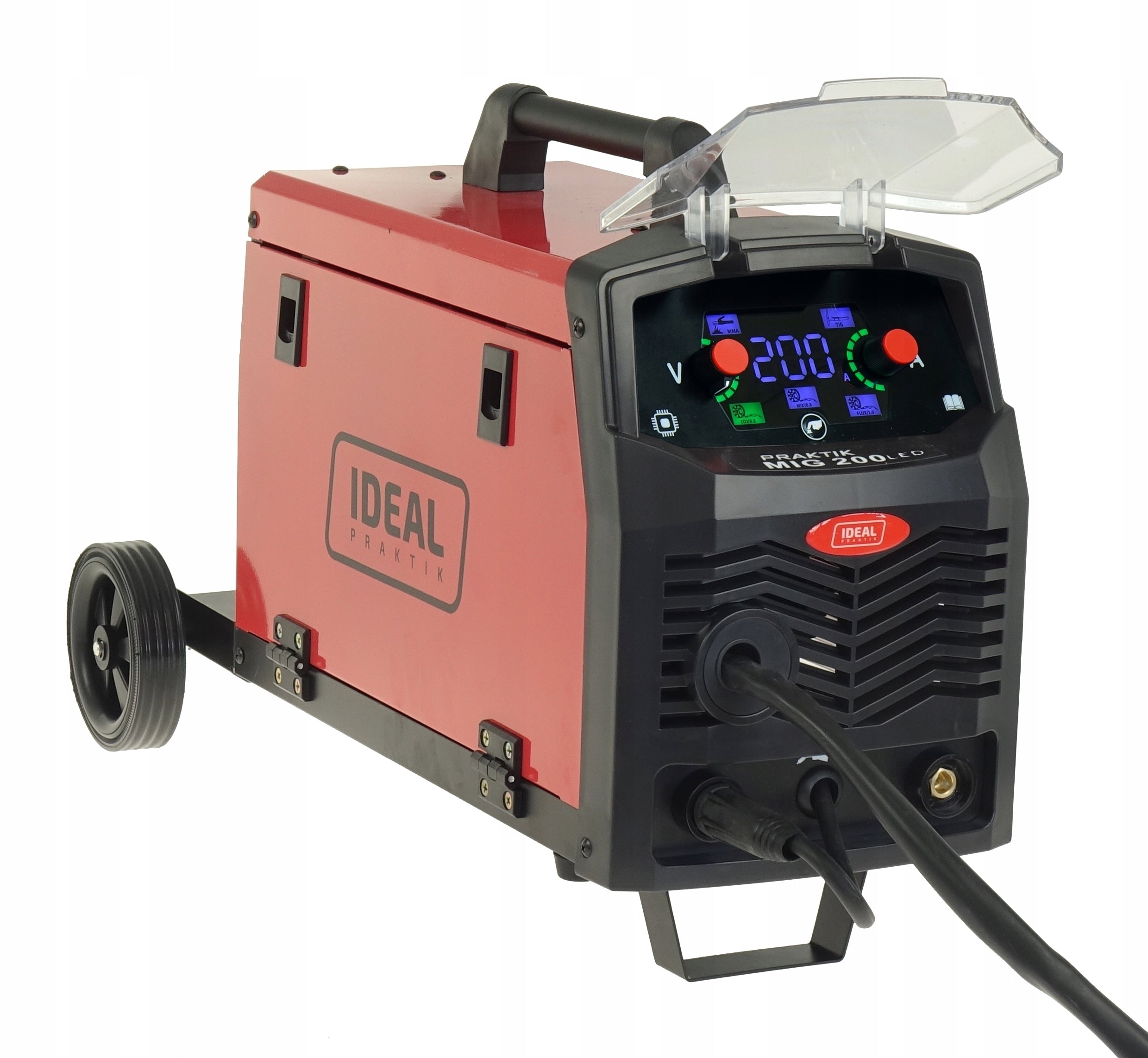 Welder MIGOMAT MIGMMATIG PRAKTIK MIG 200 SYNERGY LED IDEAL CYLINDER SET Supply voltage (V) 230