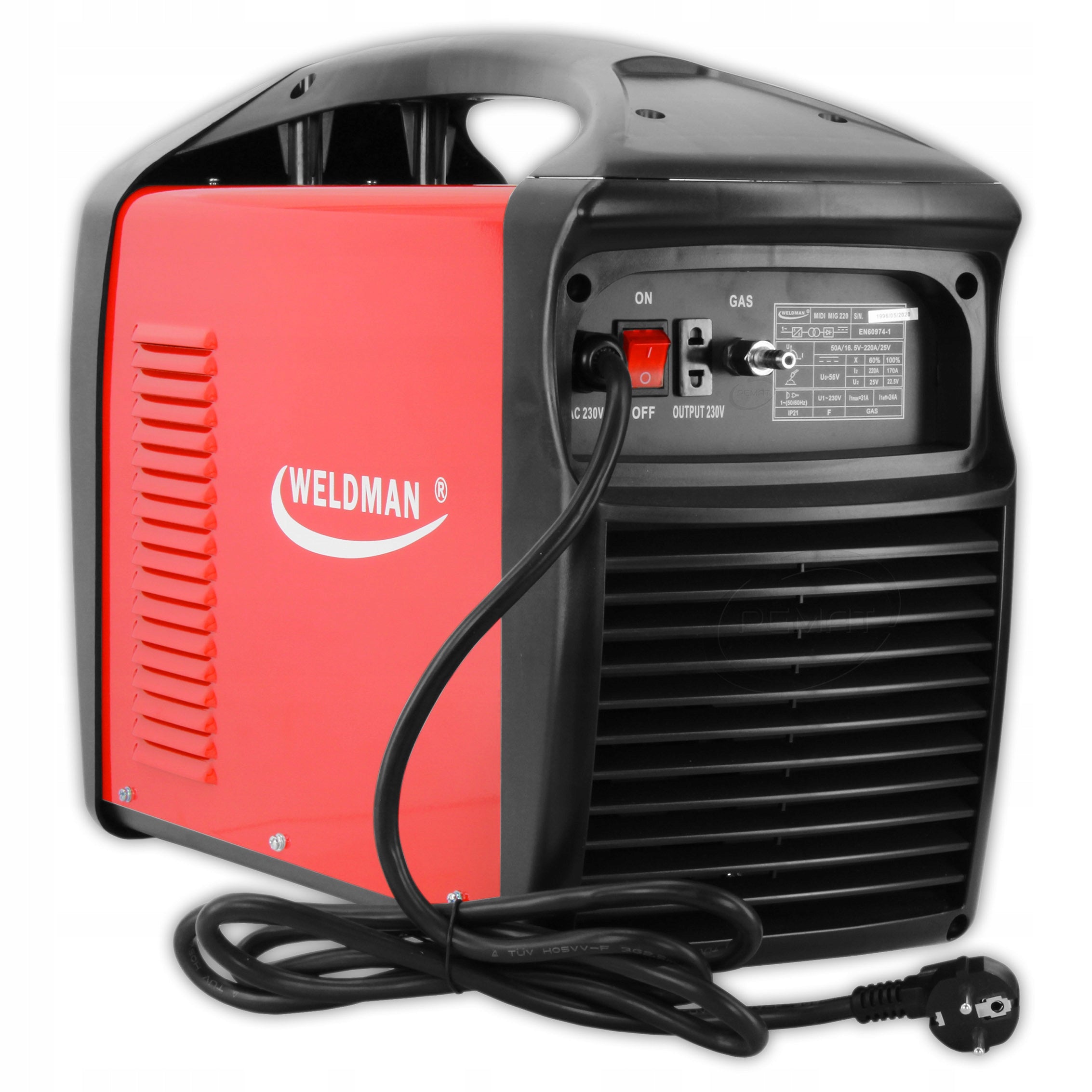 Welder inverter MIG MMA Weldman MIDI MIG 220 A Brand Weldman