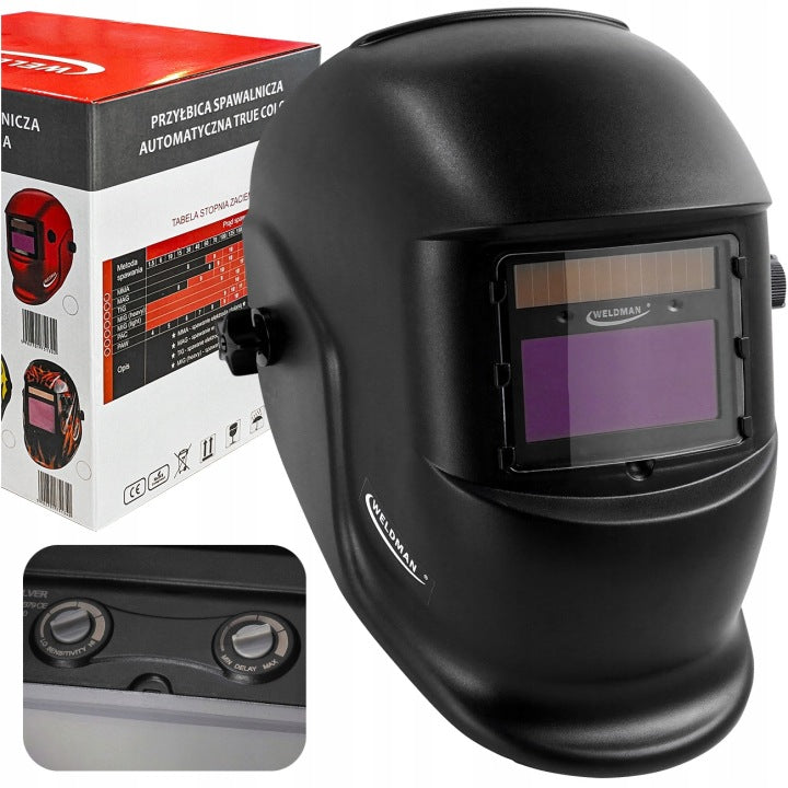 Welding MASK VISOR FALCON BLACK WELDMAN SELF-TINTING AUTOMATIC Medical device no