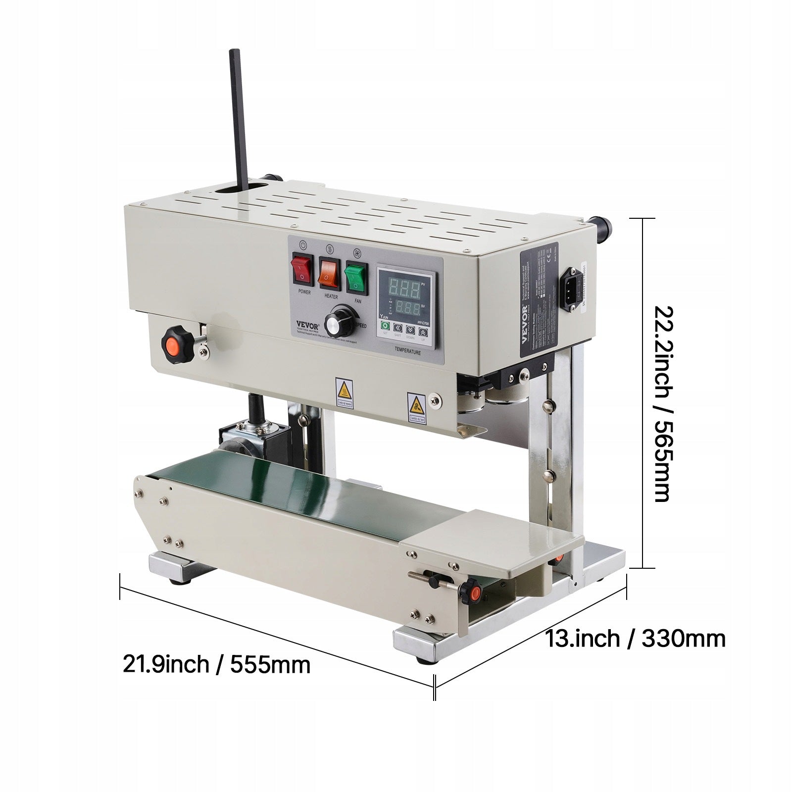 Welding Machine 600W 6-12MM Weld Width With Digital Temperature Control Brand Vevor
