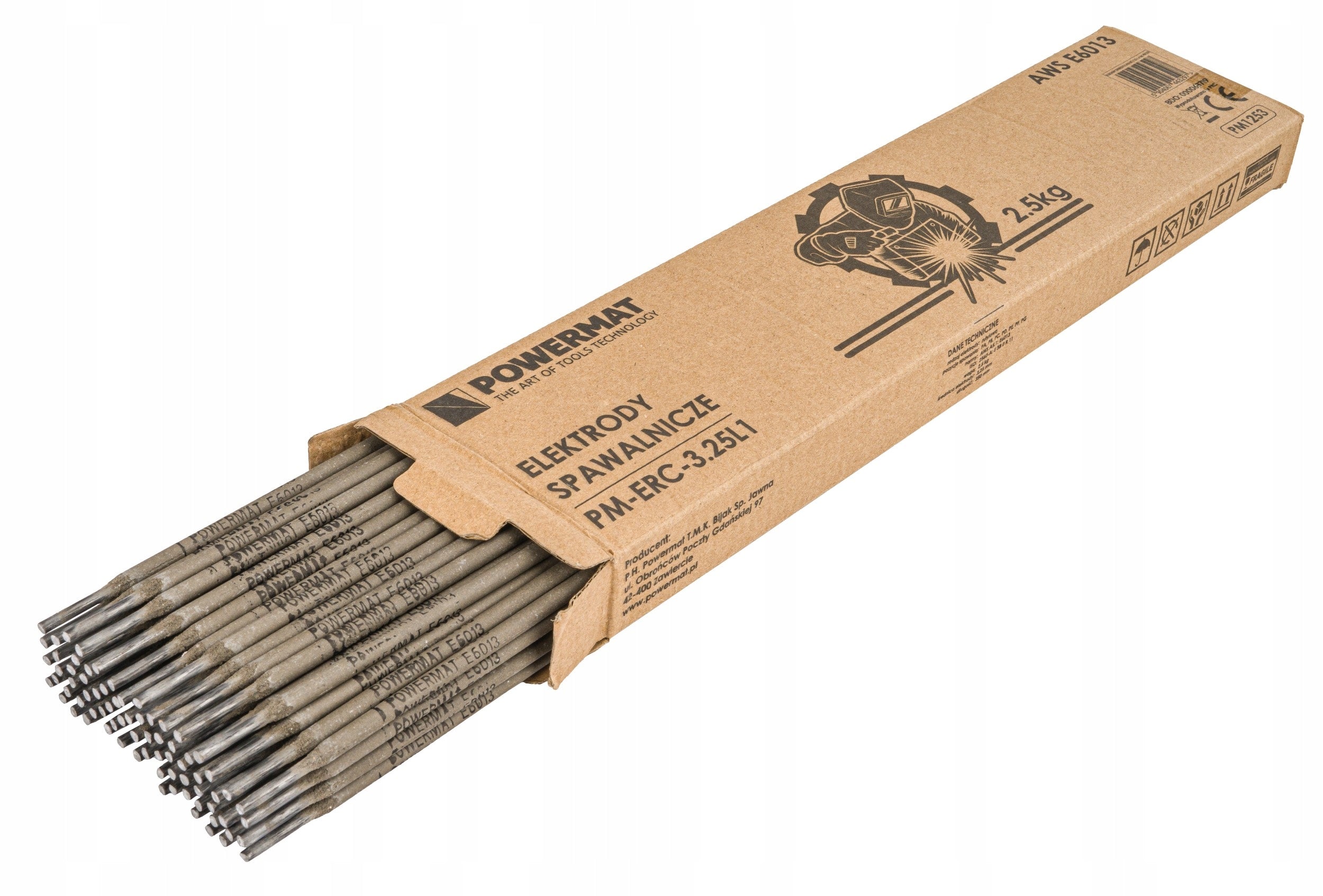 Welding electrode Powermat rutile 3,25 mm 2,5 kg Product weight 2.5 kg