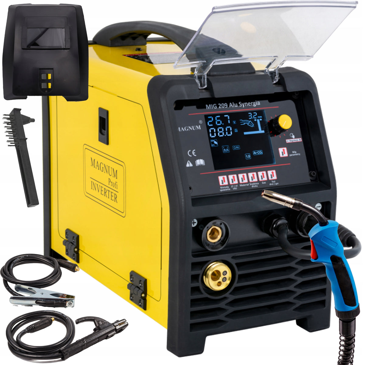 Welding machine MAGNUM MIG 209 ALU Synergy MIG/MAG MMA TIG Lift 230V